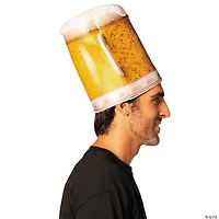 Adults Beer Mug Hat Headpiece Costume - One Size