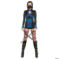 Adults Black & Blue Ninja Costume
