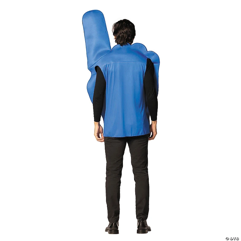 Adults Blue Team Spirit #1 Foam Finger Tunic Costume - One Size