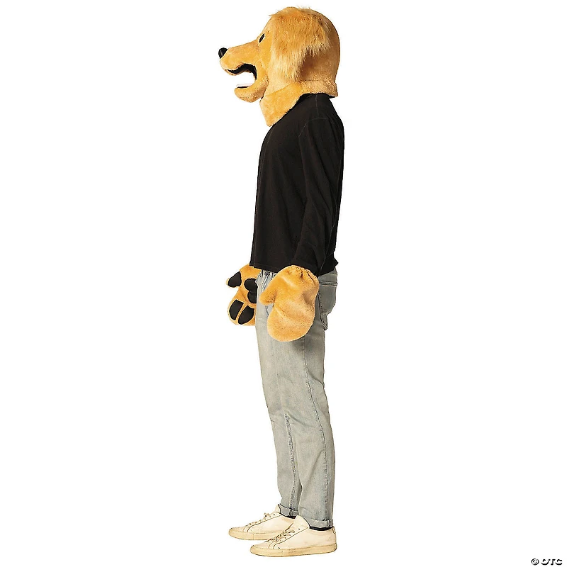 Adults Brown Dog Mask & Paws Costume Kit - One Size