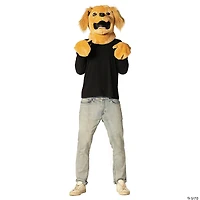 Adults Brown Dog Mask & Paws Costume Kit - One Size