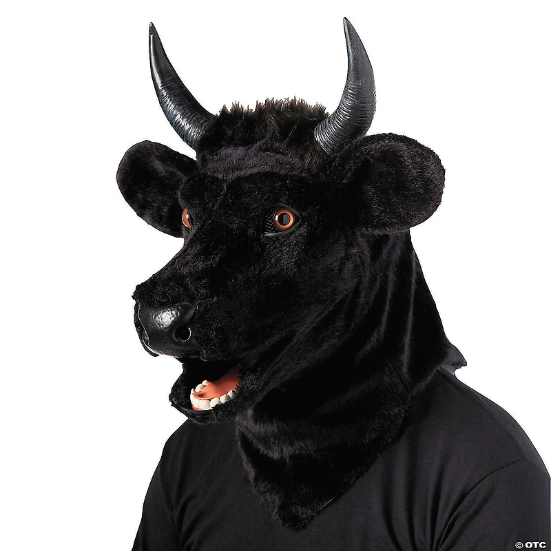 Adults Bull Moving Mouth Overhead Mask - One Size