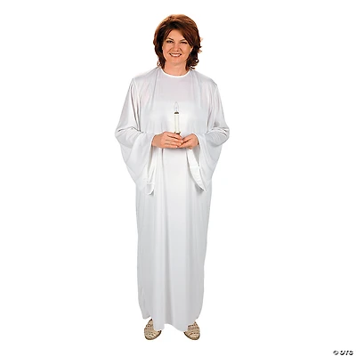 Adults Classic Angel Gown Polyester Nativity Costume - One Size