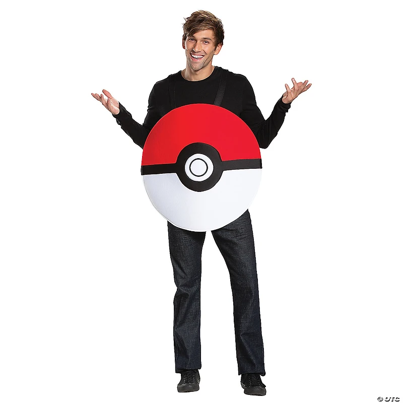 Adults Classic Pokémon Poké Ball Costume - One Size