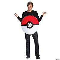 Adults Classic Pokémon Poké Ball Costume - One Size