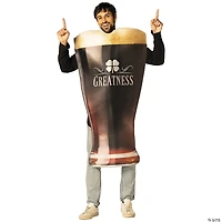 Adults Dark Beer Glass Tunic Costume - One Size