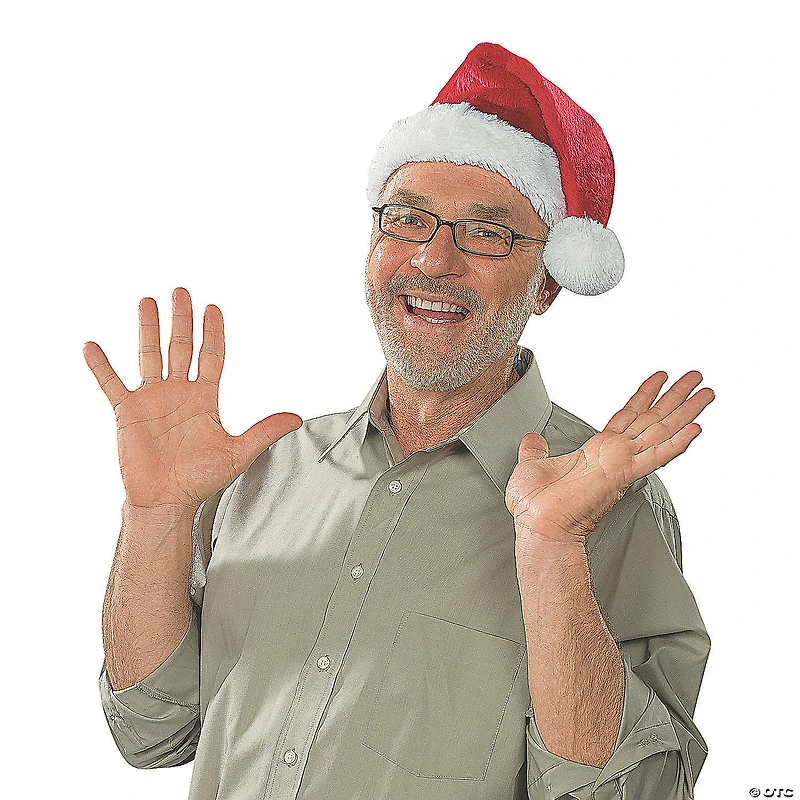 Adults Deluxe Stuffed Santa Hat