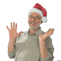 Adults Deluxe Stuffed Santa Hat