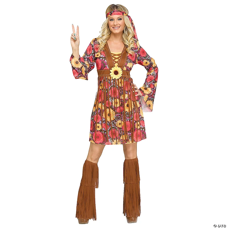 Adults Flower Power Hippie Costume