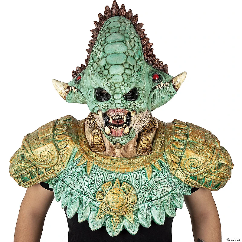 Adults Ghoulish Productions Aztec Quetzalcóatl Overhead Latex Mask - One Size