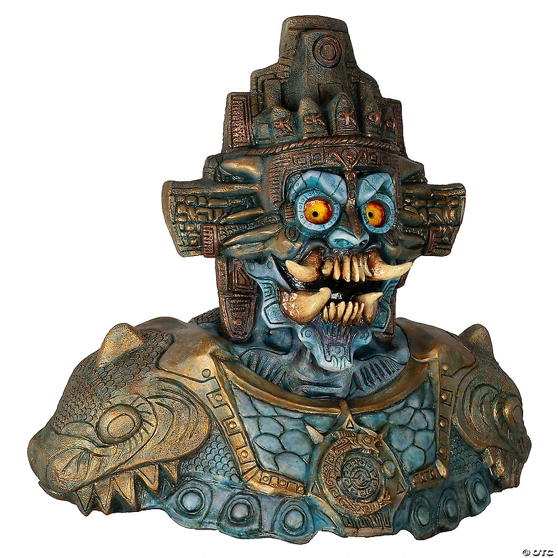 Adults Ghoulish Productions Aztec Tlálok Overhead Latex Mask - One Size