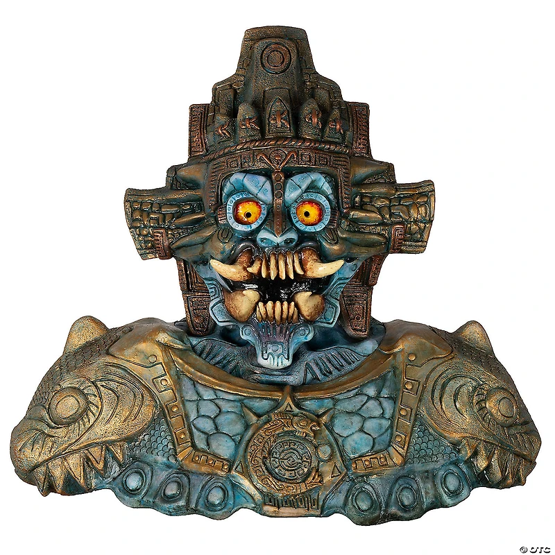 Adults Ghoulish Productions Aztec Tlálok Overhead Latex Mask - One Size