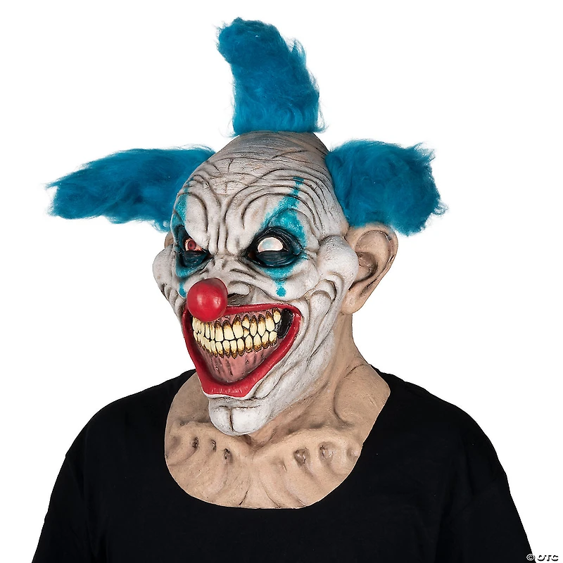 Adults Ghoulish Productions Clowns Evil Arlequin Overhead Latex Mask - One Size