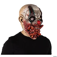 Adults Ghoulish Productions Clowns Jesterblin Clown Overhead Latex Mask - One Size