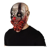 Adults Ghoulish Productions Clowns Jesterblin Clown Overhead Latex Mask - One Size