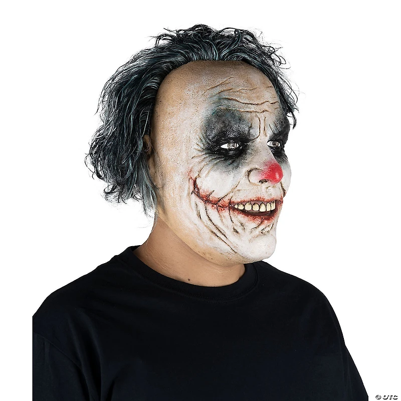Adults Ghoulish Productions Clowns Lunatic Clown Overhead Latex Mask - One Size