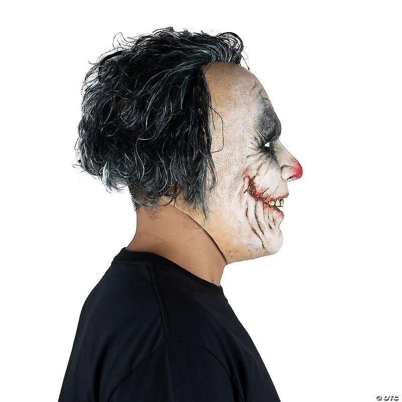 Adults Ghoulish Productions Clowns Lunatic Clown Overhead Latex Mask - One Size