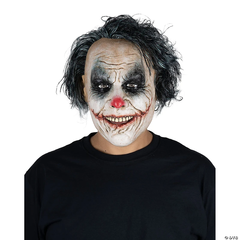 Adults Ghoulish Productions Clowns Lunatic Clown Overhead Latex Mask - One Size