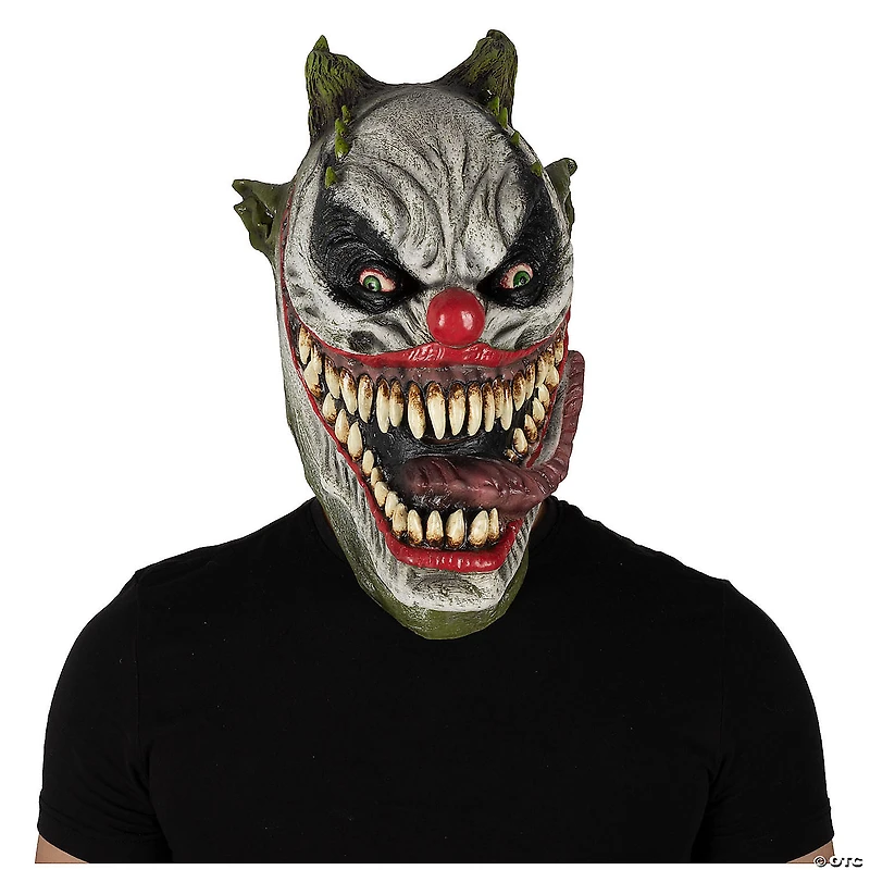 Adults Ghoulish Productions Clowns Mutant Clown Overhead Latex Mask - One Size