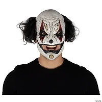Adults Ghoulish Productions Clowns Prankster Black Clown Overhead Latex Mask - One Size