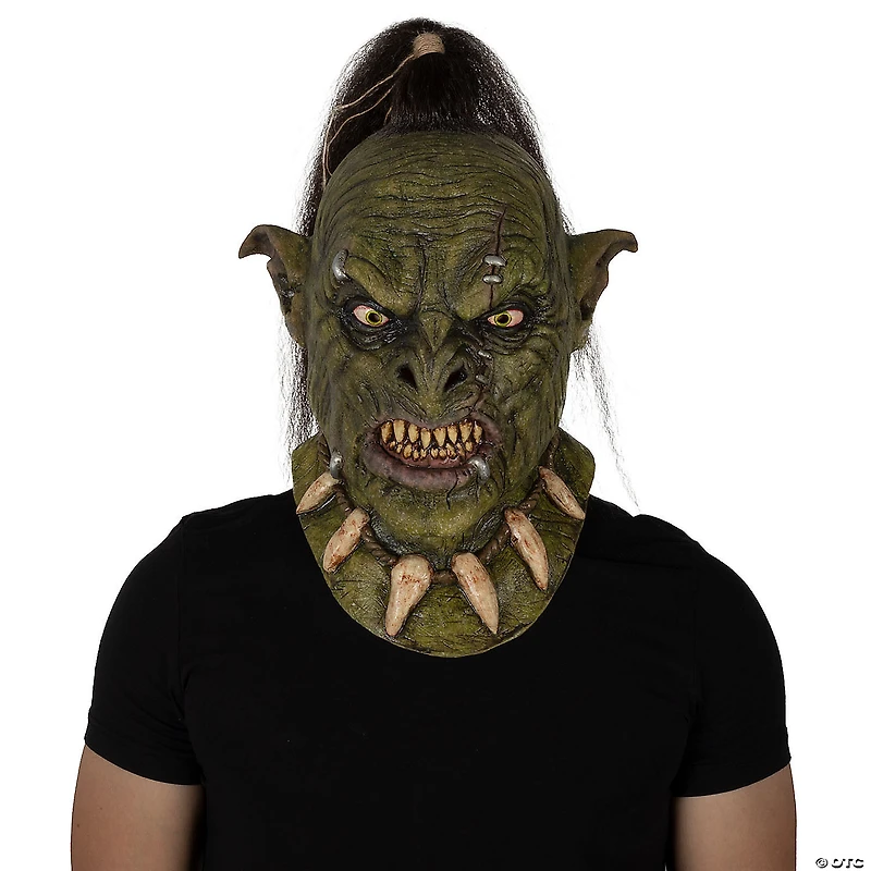 Adults Ghoulish Productions LARP Orc Fighter Overhead Latex Mask - One Size