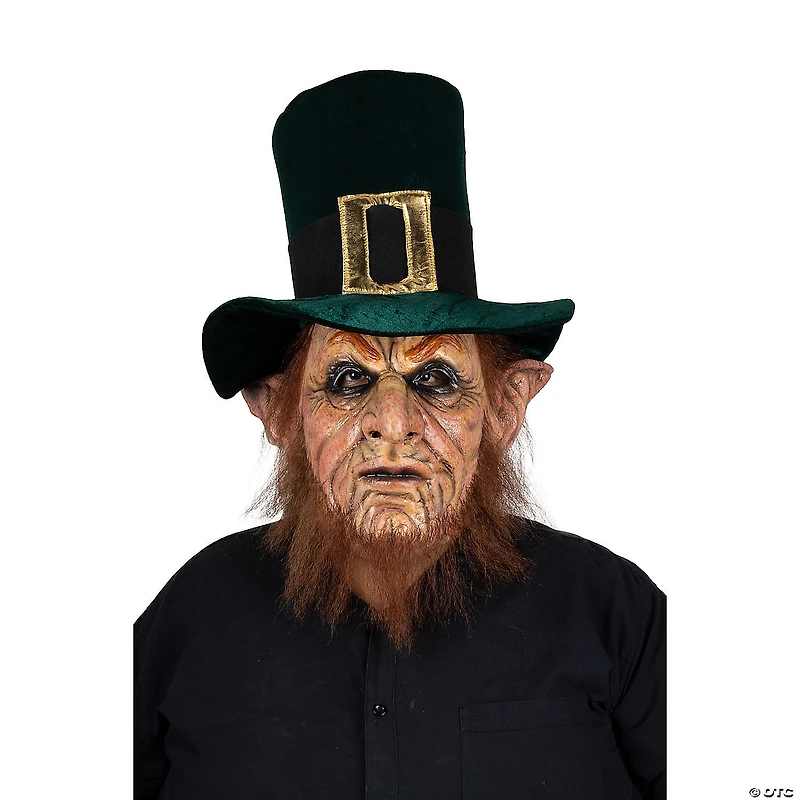 Adults Ghoulish Productions Mythological Monsters Evil Leprechaun Latex Mask - One Size
