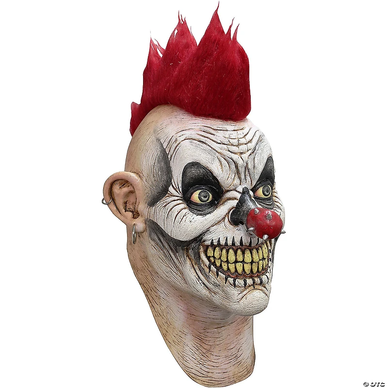 Adults Ghoulish Productions Punky Clown Overhead Latex Mask - One Size