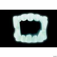 Adults Glow-in-the-Dark Vampire Fangs Costume Accessory
