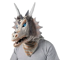 Adults Gray Dragon Moving Mouth Overhead Mask - One Size