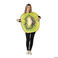 Adults Green Kiwi Fruit Tunic Costume - One Size