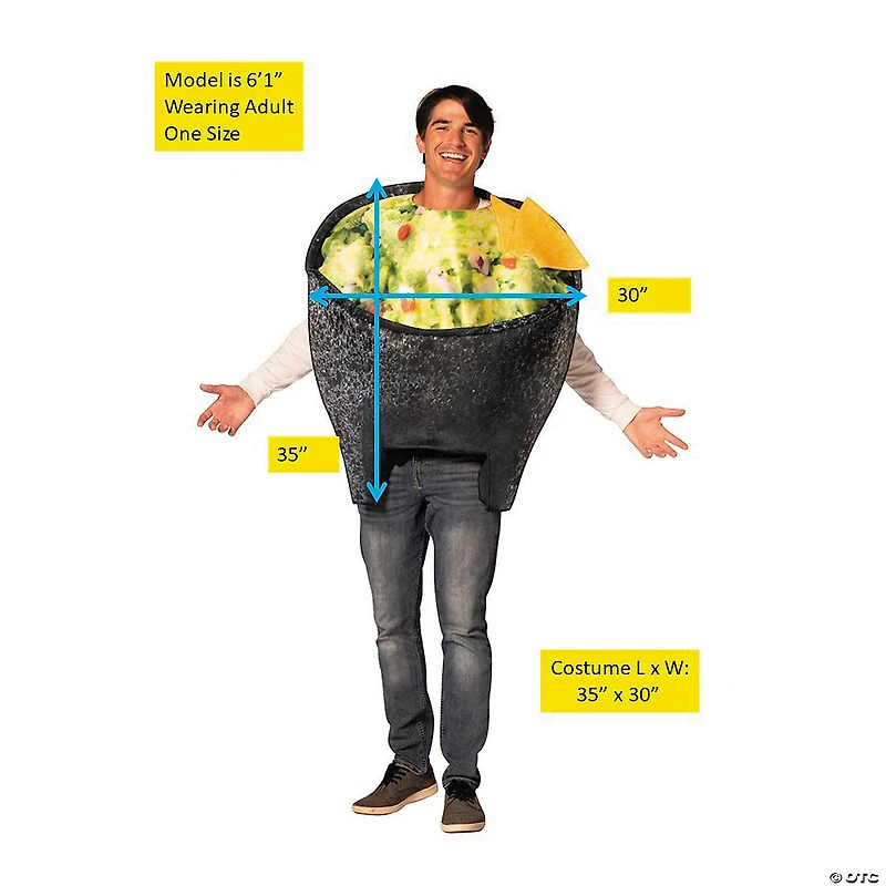 Adults Guacamole in a Bowl Tunic Costume - One Size
