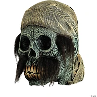 Adults Illusive Concepts™ Pirate Skull Overhead Latex Mask - One Size