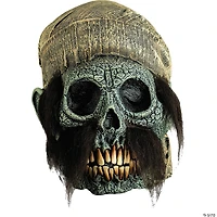 Adults Illusive Concepts™ Pirate Skull Overhead Latex Mask - One Size