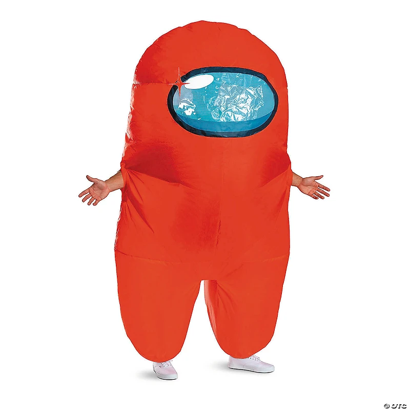 Adults Inflatable Among Us™ Red Imposter Costume - One Size