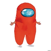 Adults Inflatable Among Us™ Red Imposter Costume - One Size