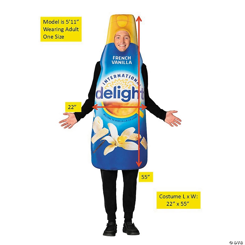Adults International Delight™ French Vanilla Creamer Costume