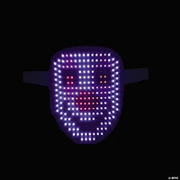 Adults Light-Up LED Face Swap Digital Mask