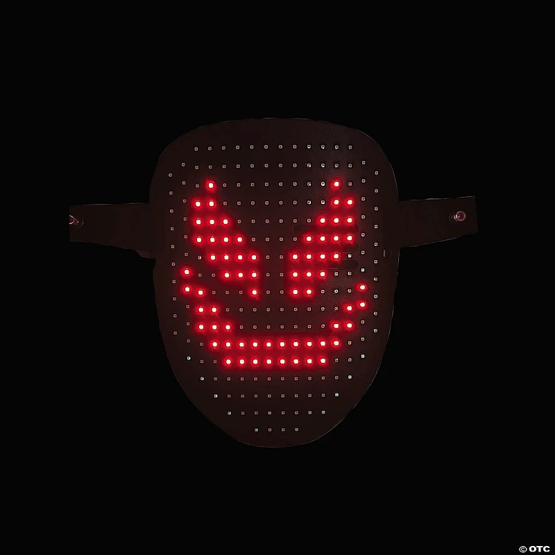 Adults Light-Up LED Face Swap Digital Mask