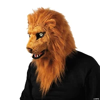 Adults Lion Moving Mouth Overhead Mask - One Size