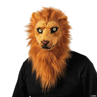 Adults Lion Moving Mouth Overhead Mask - One Size