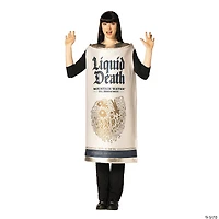 Adults Liquid Death Mountain Water™ Still Drinking Water White Can Tunic Costume - One Size