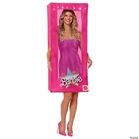 Adults Pink Polyester & Plastic Barbie Box Costume - One Size