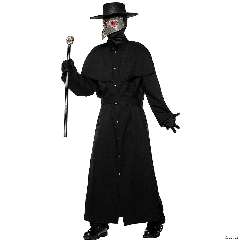 Adults Plague Doctor Robe, Mask & Hat