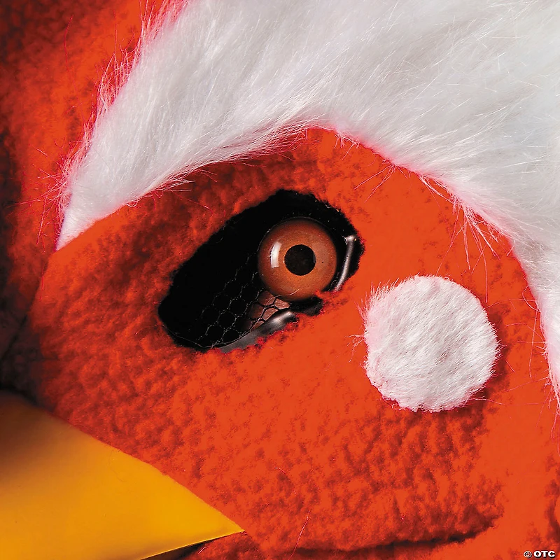 Adults Rooster Moving Mouth Overhead Mask - One Size