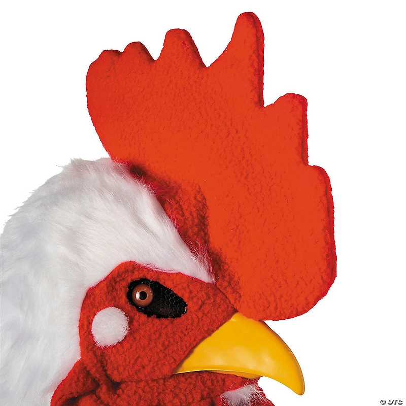 Adults Rooster Moving Mouth Overhead Mask - One Size