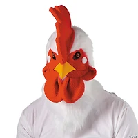 Adults Rooster Moving Mouth Overhead Mask - One Size