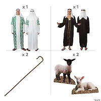 Adults’ Shepherd Costume Kit with Props