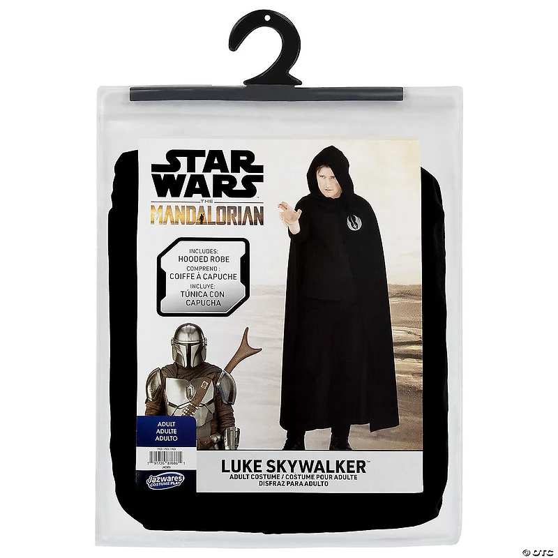 Adults Star Wars Luke Skywalker Black Hooded Robe Costume Accessory