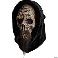 Adults Templar Knight Skeleton Face Latex Overhead Mask - One Size