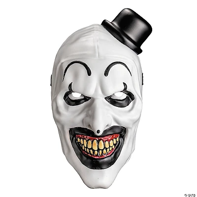 Adults Terrifier 2™ Art the Clown Retro Plastic Mask - One Size